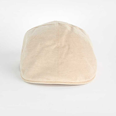 Natural Hopsack Cotton & Linen Roma Cap