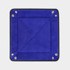 Navy Leather & Purple Suede Small Travel Tray