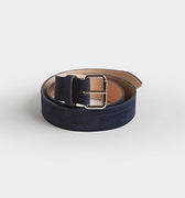 Navy Chiltern Suede Leather Belt