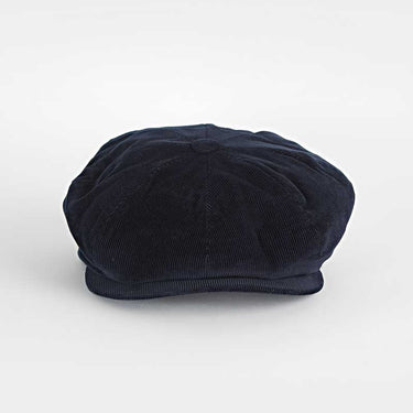 Navy Corduroy Cotton Gatsby Cap