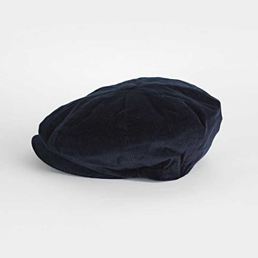 Navy Corduroy Cotton Gatsby Cap