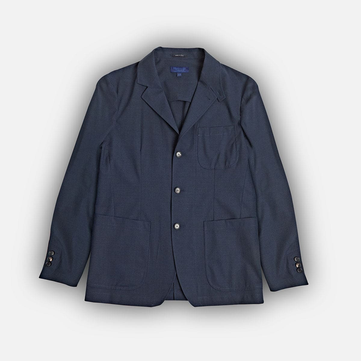 Navy Patch Pocket Botto Sports Jacket