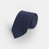 Navy Self - Spot Wool & Silk Blend Tie