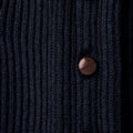 Navy Shawl Collar Lambswool Cardigan