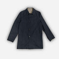 Navy & Tan Ledro Silk & Cashmere Reversible Coat