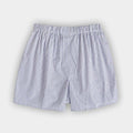 Navy & White Large Graph Check Cotton Poplin Boxer Shorts