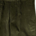 Olive Cotton Fine Corduroy Trousers