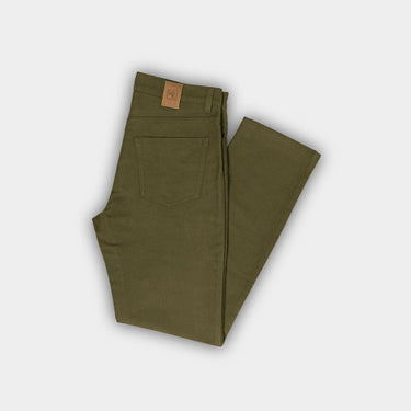 Olive Green Moleskin Jeans