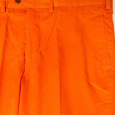 Orange Cotton Corduroy Trousers