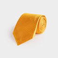 Orange Herringbone Silk Tie