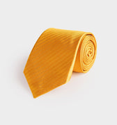 Orange Herringbone Silk Tie