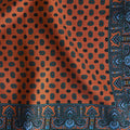 Orange Large Bean Silk Pocket Square