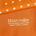 Orange & White Spot Silk Tubular Scarf