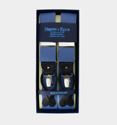 Petrol Blue Pure Wool Boxcloth Braces