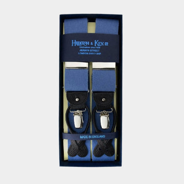 Petrol Blue Pure Wool Boxcloth Braces