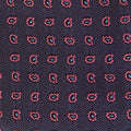 Pink Small Bean Motif Silk Tie