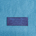 Plain Azure Blue Wide Width Pure Cashmere Scarf