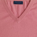 Plain Baby Pink 2 - Ply Cashmere V - Neck Pullover