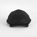 Plain Black Cashmere Made In England Gatsby Cap