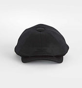 Plain Black Cashmere Made In England Gatsby Cap