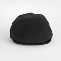 Plain Black Lambswool Loden Harlem Cap