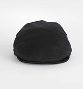 Plain Black Lambswool Loden Harlem Cap