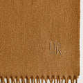 Plain Bronze Narrow Width Pure Cashmere Scarf