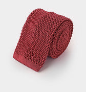 Plain Bruciato Knitted Silk Tie