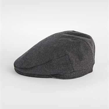 Plain Charcoal Grey Wool Loden Harlem Cap