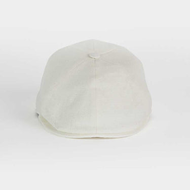 Plain Cream Linen Toni Cap