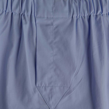 Plain Dark Blue Cotton Poplin Boxer Shorts