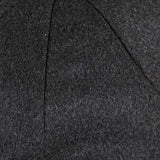 Plain Dark Grey Cashmere Made In England Gatsby Cap