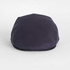 Plain Dark Navy 100% Linen Flat Cap