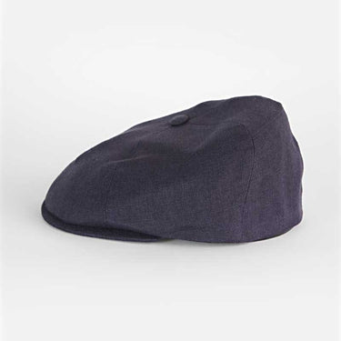 Plain Dark Navy Linen Toni Cap