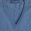 Plain Denim Blue Cashmere Sweater