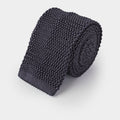 Plain Fumo Knitted Silk Tie