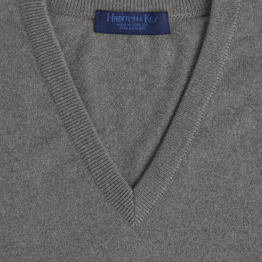 Plain Grey Cashmere Vest