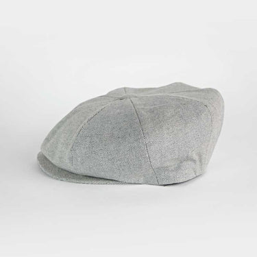 Plain Grey Oxford Gatsby Cap