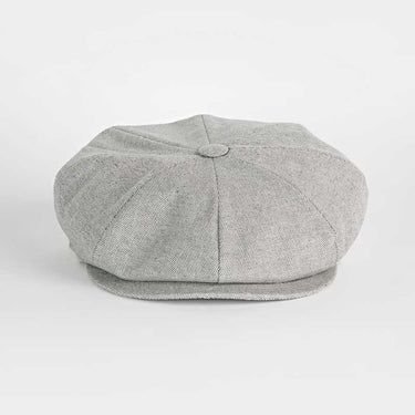 Plain Grey Oxford Gatsby Cap