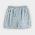 Plain Ice Blue Cotton Poplin Boxer Shorts