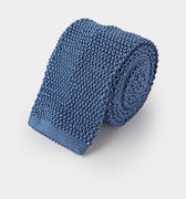 Plain Lazuite Knitted Silk Tie