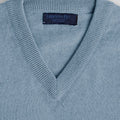 Plain Light Blue Cashmere Sweater