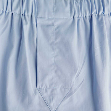 Plain Light Blue Cotton Poplin Boxer Shorts