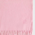 Plain Light Pink Wide Width Pure Cashmere Scarf