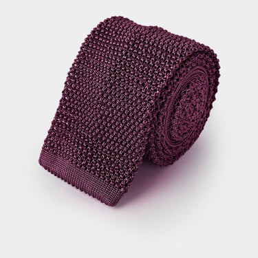 Plain Malvarosa Knitted Silk Tie