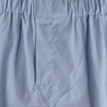 Plain Mid Blue Cotton Poplin Boxer Shorts