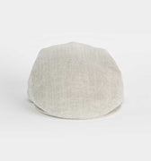 Plain Natural 100% Linen Flat Cap