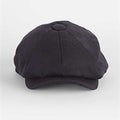 Plain Navy Cashmere Made In England Gatsby Cap