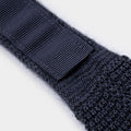 Plain Navy Knitted Cashmere Tie