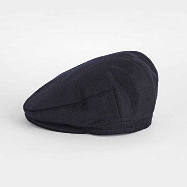 Plain Navy Lambswool Loden Harlem Cap